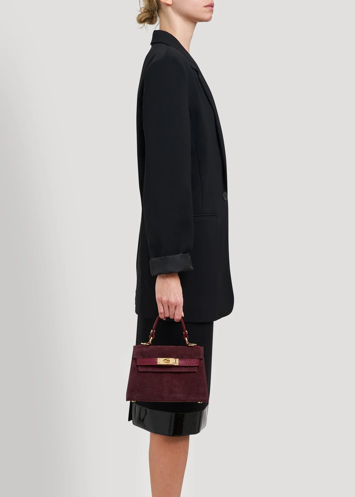 Geantă LINA mini burgundy - vedere 7
