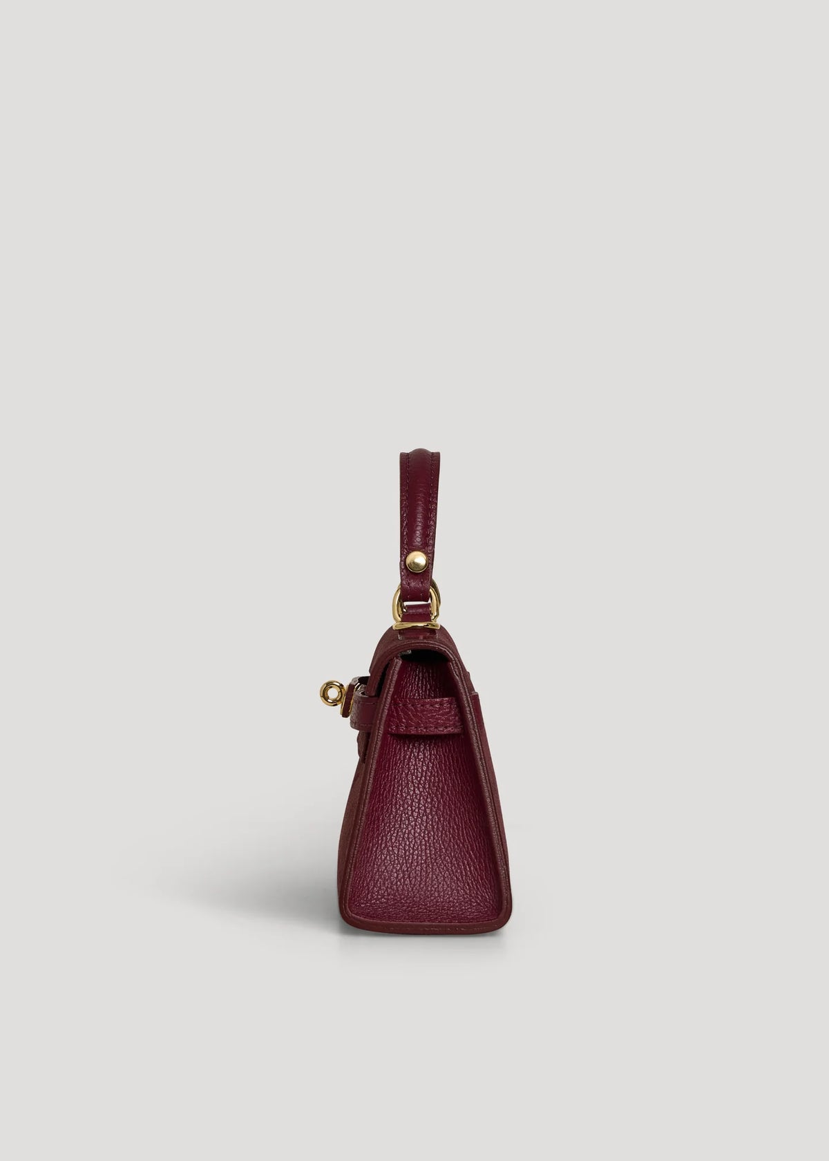 Geantă LINA mini burgundy - interior și compartimente
