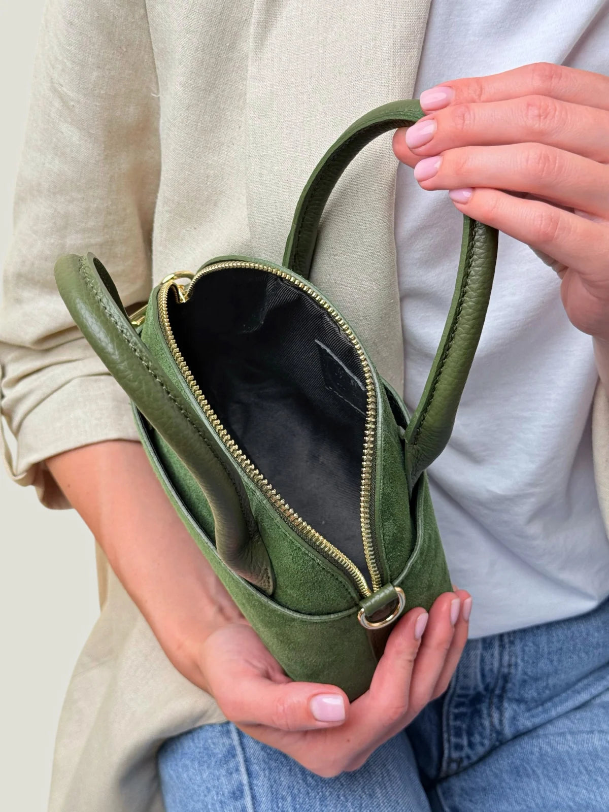 Geantă EMMA mini olive - vedere 6