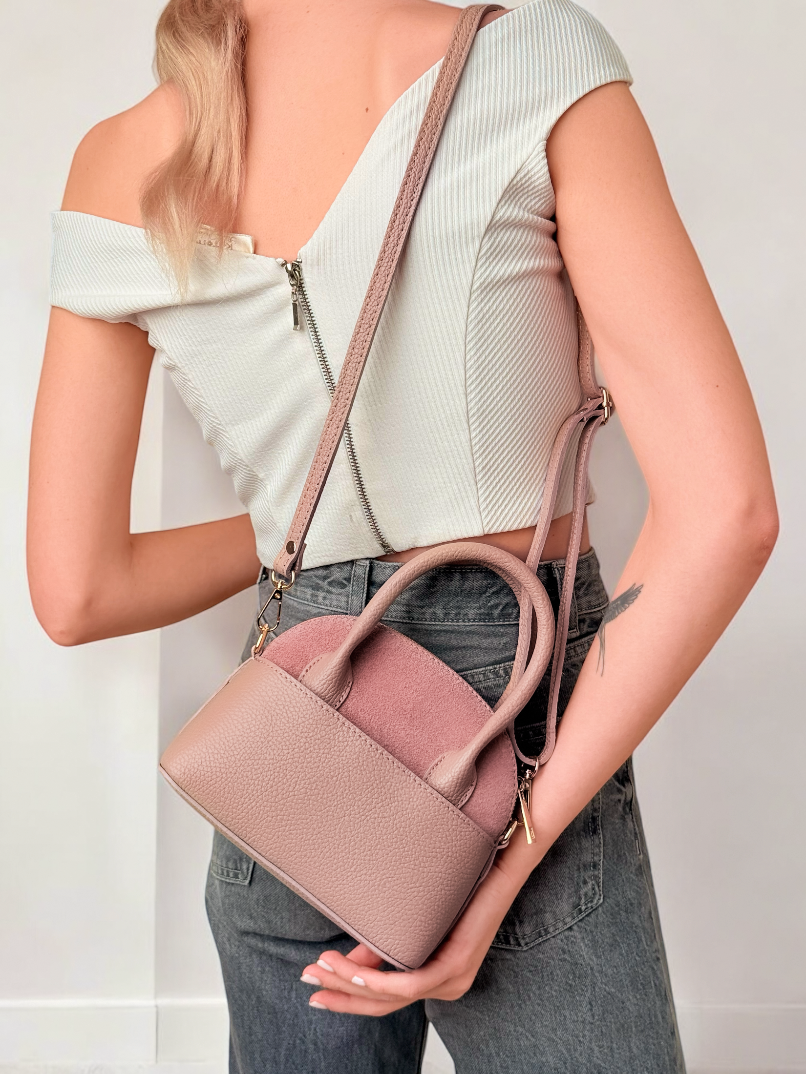 EMMA MINI VELUR NUDE