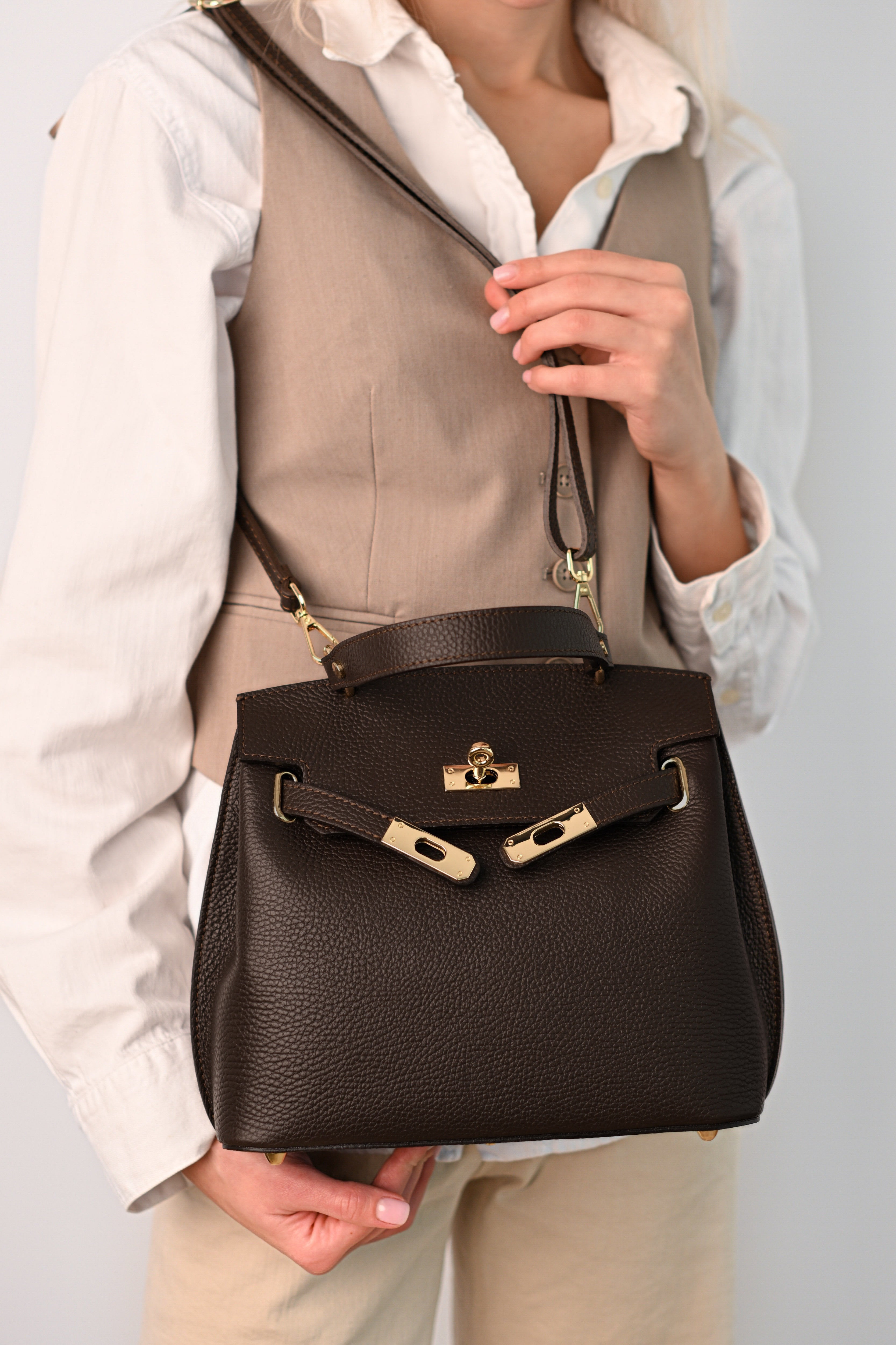 MIA LUNGER KAFFEE, NATURLEDER